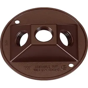 Sigma 14383BR 4.25 in. Bronze Weatherproof Outlet Box Cover