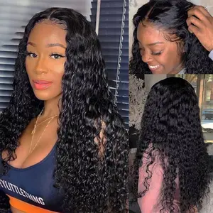 Unisex 30inch Virgin Human Hair 13x4 Lace Front Wig - Jerry Curly, Flat Ironable, Heat-Resistant, Natural Look Fashion Accessory for Hair Enthusiasts