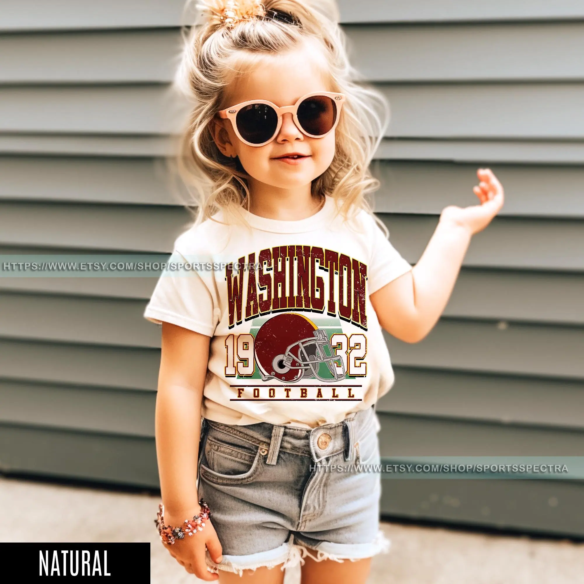 [Sale Up To 50%] Washington Football Vintage Men, Women and Youth T-Shirt, Washington Kids Commander Tee, Washington Fan Gift, Washington T-Shirt, Trendy USA Cotton Fabric