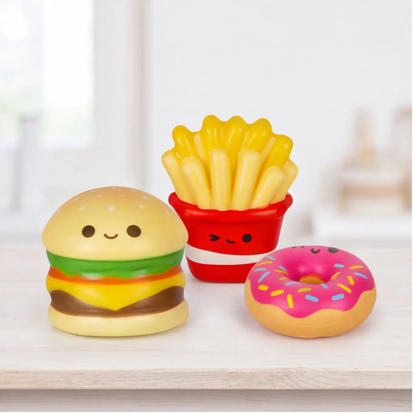 25PCS Mini Food Squishy Toys Set, Party Favors Gift, Goodie Bag Stuffers, BasketFillers,Classrrom Prze,Birthday Gifts for Boys And Girls,Treasure Chest Prizes-Assorted Varieties