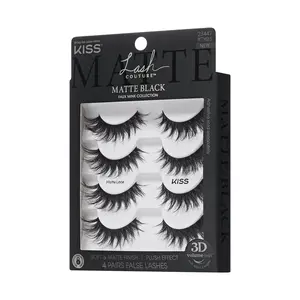 Kiss Lash Couture Matte Black Multipack - Matte Lace
