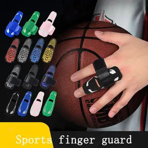 1 Pair Compression Geometric Design Finger Support Sleeves for Basketball and Volleyball, Protective Gear for Finger Joint Stability and Thumb, Finger Injury Protection Sports Finger Tape Accessories