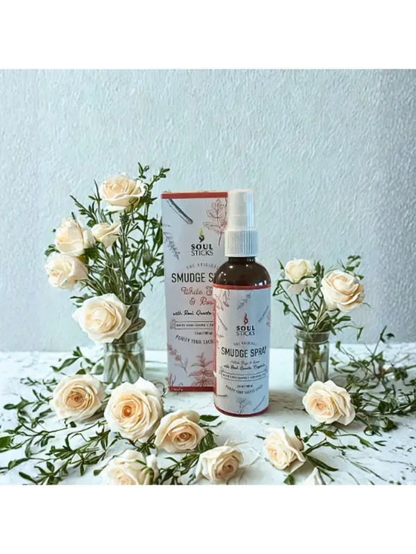 White Sage & Rose Smudge Spray (3.5 oz)