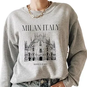 Milan Italy Sweater, Milan Travel Sweater, Italy Sweater, Milan Sweatshirt, Comfy Womens Sweater, Italia Crewneck, Love Italy Sweater