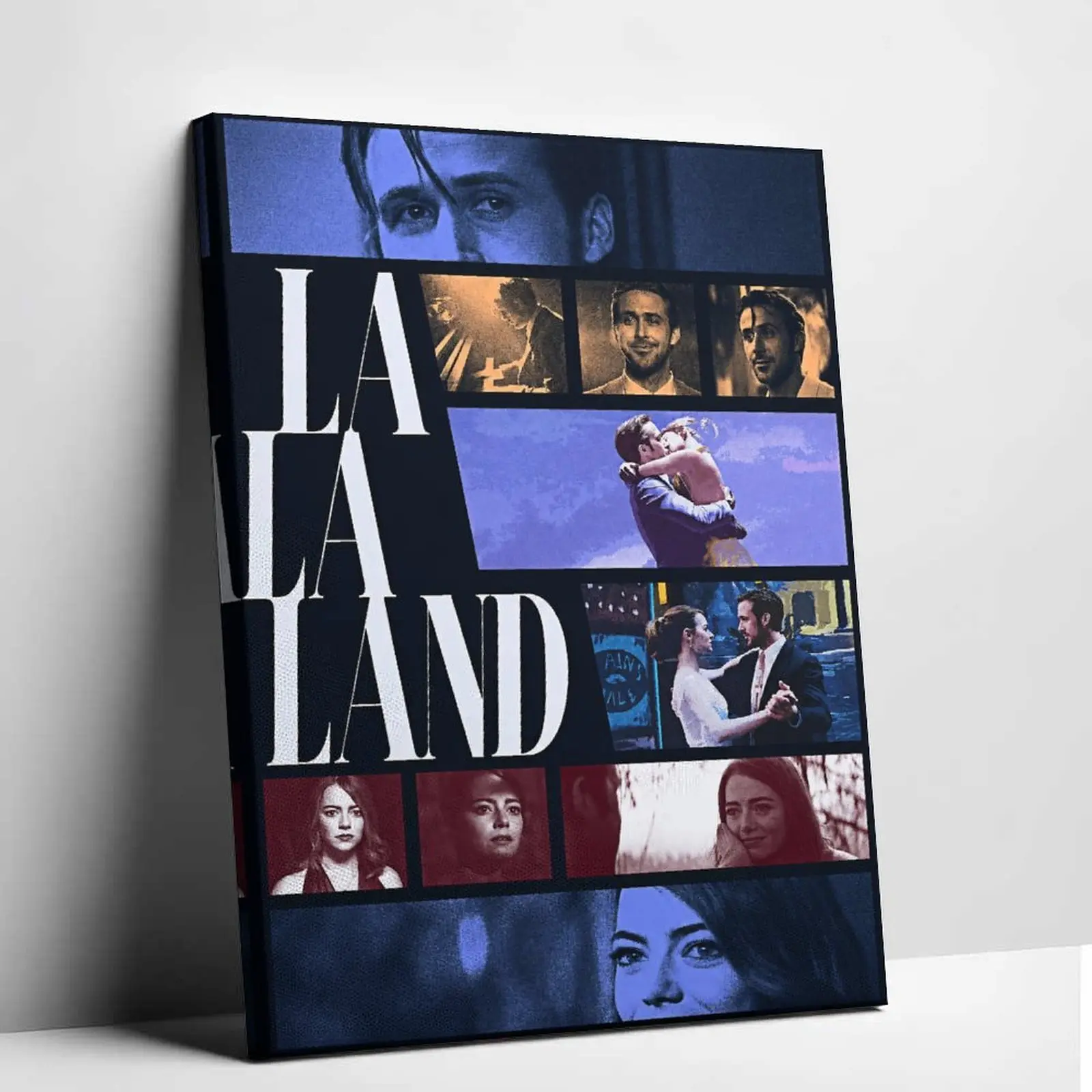 La La Land Movie Canvas Wall Art Poster Print Vintage Romance Musical Film Canvas Painting Collage Aesthetic Graphic Picture Decor for Living Room Bedroom Home Office Studio