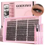 Goddvenus  Dollyeye lash Clusters Natural Anime 300 Pcs Manga Eyelash Clusters 10-16mm Cluster Eyelash Extensions Cosplay No Plastic Feel Individual Lash Extension