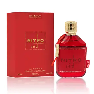 NITRO RED Eau De Parfum - Luxury Perfume for Men - Fruit, Woody, Floral & Masculine Fragrance - Long Lasting Cologne Mist & Body Spray (3.4 OZ/100ML)- for Him by Dumont