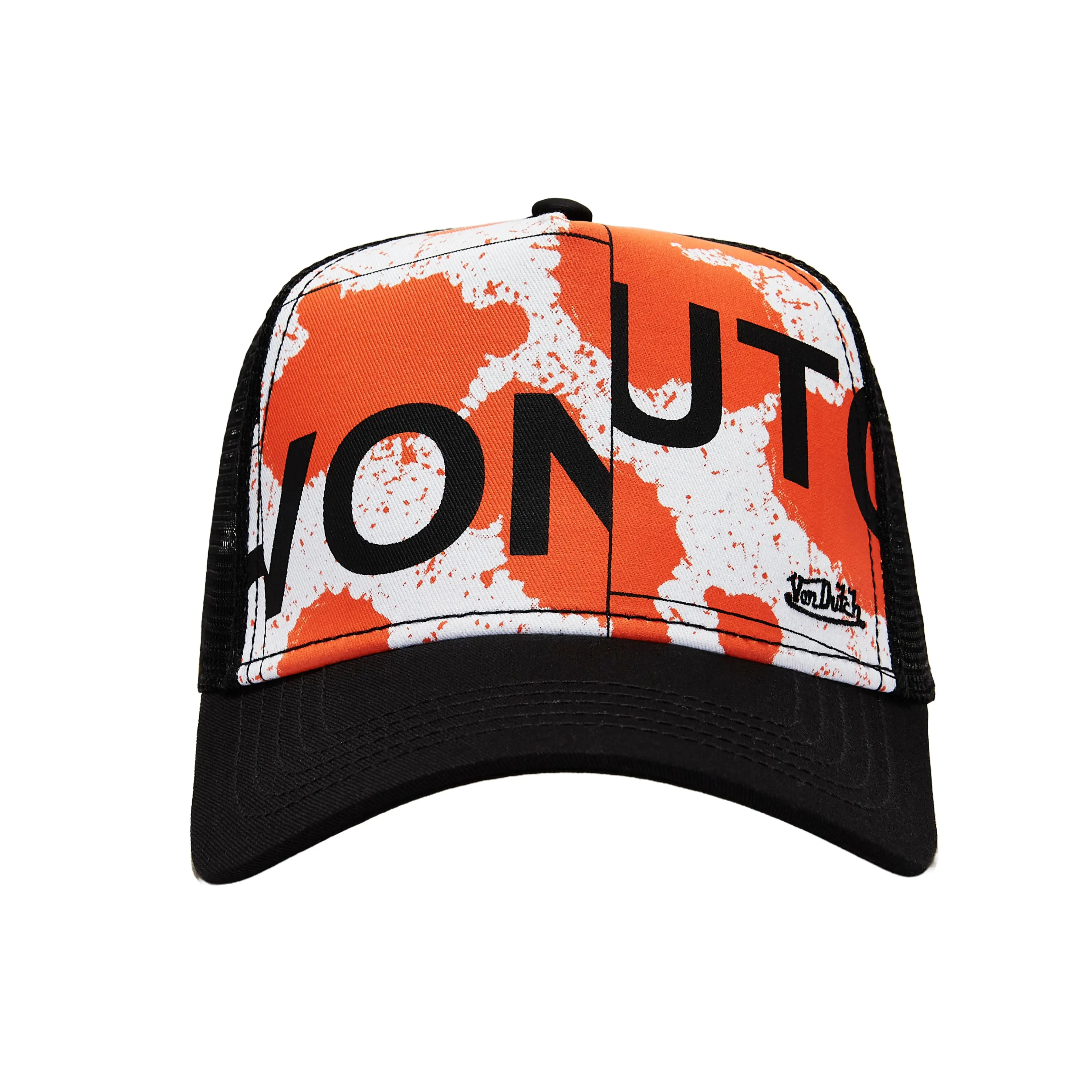 Orange Splatter Trucker