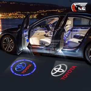 2/4Pcs LED Car Door Welcome Lamp Logo Projector Light Led Car Lights for Toyota Camry Alphard Harrier Wish Vios Altis Avanza Innova Hilux Corolla Accessories