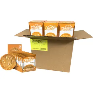 Classic Cookie Soft Baked Macadamia Nut Cookies made with Hershey's? White Chocolate Chips, Full Case of 12 Boxes, 96 Individually Wrapped Cookies