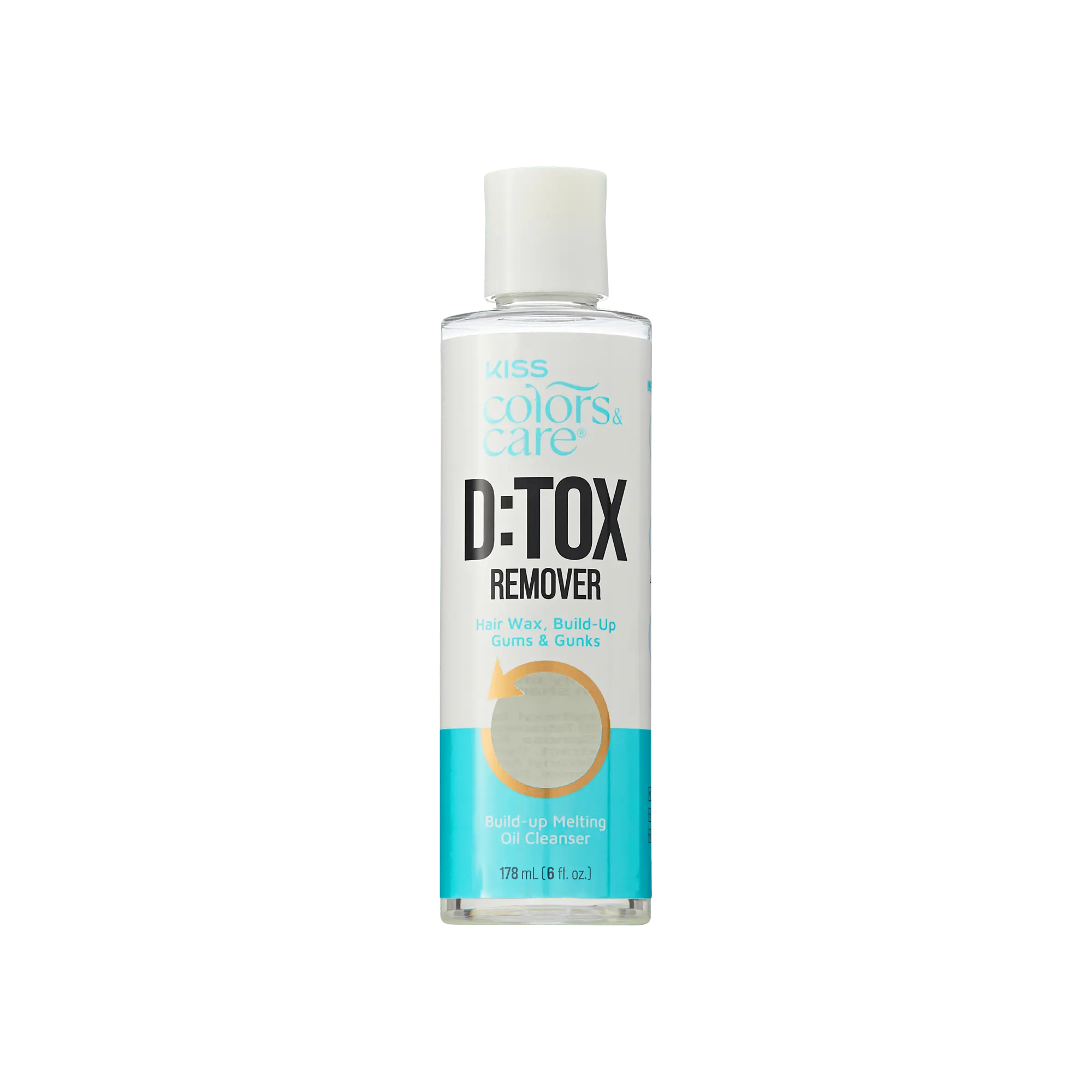 Kiss Colors & Care D:TOX Hair Detox Remover, Build-Up Melting Oil Cleanser, 6 fl. oz.