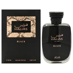 Hawas Black by Rasasi for Men - 3.38 oz EDP Spray