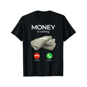 Money in Call Cash Shirts Funny Business Fraud T-Shirts T-Shirts Local Community Store In Stock Quick Hair Soft Cotton Comfort Enjoy Special Discounts Suitable for Easter, Halloween, Thanksgiving, Etc., PLUS SIZE
