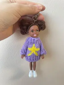 Princess Doll Punk Style Metal Phone Charm, Car Keychain, Backpack Clip, Sweet Cool Fashion Accessory, Bulging Bag Pendant