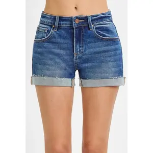 RISEN Low Rise Cuffed Shorts