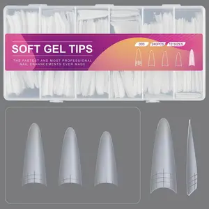Nail Tip Extensions Extra Long Stiletto 240pcs - 12sizes