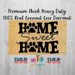 Doormat Home Sweet Home Dog Paw Print Welcome Mat Funny Doormat Gifts For Her Him Front Door Doormats First House Gift Welcome Mat 3267zz