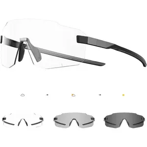 Photochromic Cycling Glasses  Men Women Sport Sunglasses UV Protection Driving Mountain Running MTB Frameless K341