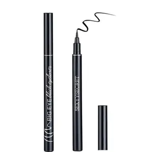 4D Silk Fiber Lash Mascara Waterproof & Smudge-Proof,Luxuriously Longer, Thicker, Voluminous Eyelashes, Long-Lasting, Dramatic Extension, No Flaking, Hypoallergenic Formula (Eyeliner Pencil, One Size) Makeup Pack Cosmetic