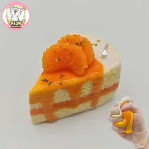 Mandarin Mousse Cake Handmade Squishy Toy