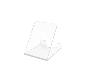 FixtureDisplays® Acrylic Plexiglass Clear Plate Holder Glorifier 13807 4 PK 13807