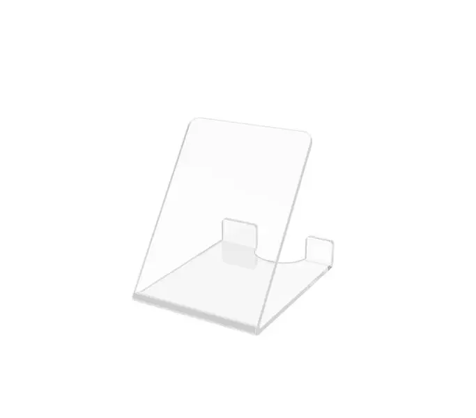 FixtureDisplays® Acrylic Plexiglass Clear Plate Holder Glorifier 13807 4 PK 13807