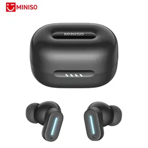 MINISO MS132 True Wireless Earbuds Noise Cancelling Earbuds with  Bass Sound, Bluetooth 6.0 Earphones, In Ear Earbuds, Clear Calls, IP54 Dust & Water resistant, Gaming Bluetooth Headphones，Mini Invisible In Ear Earbuds
