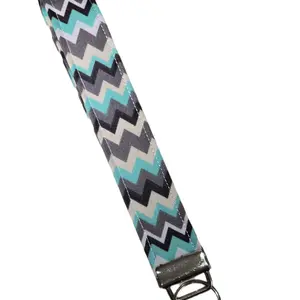 Chevron Print Keychain Key fob Wristlet