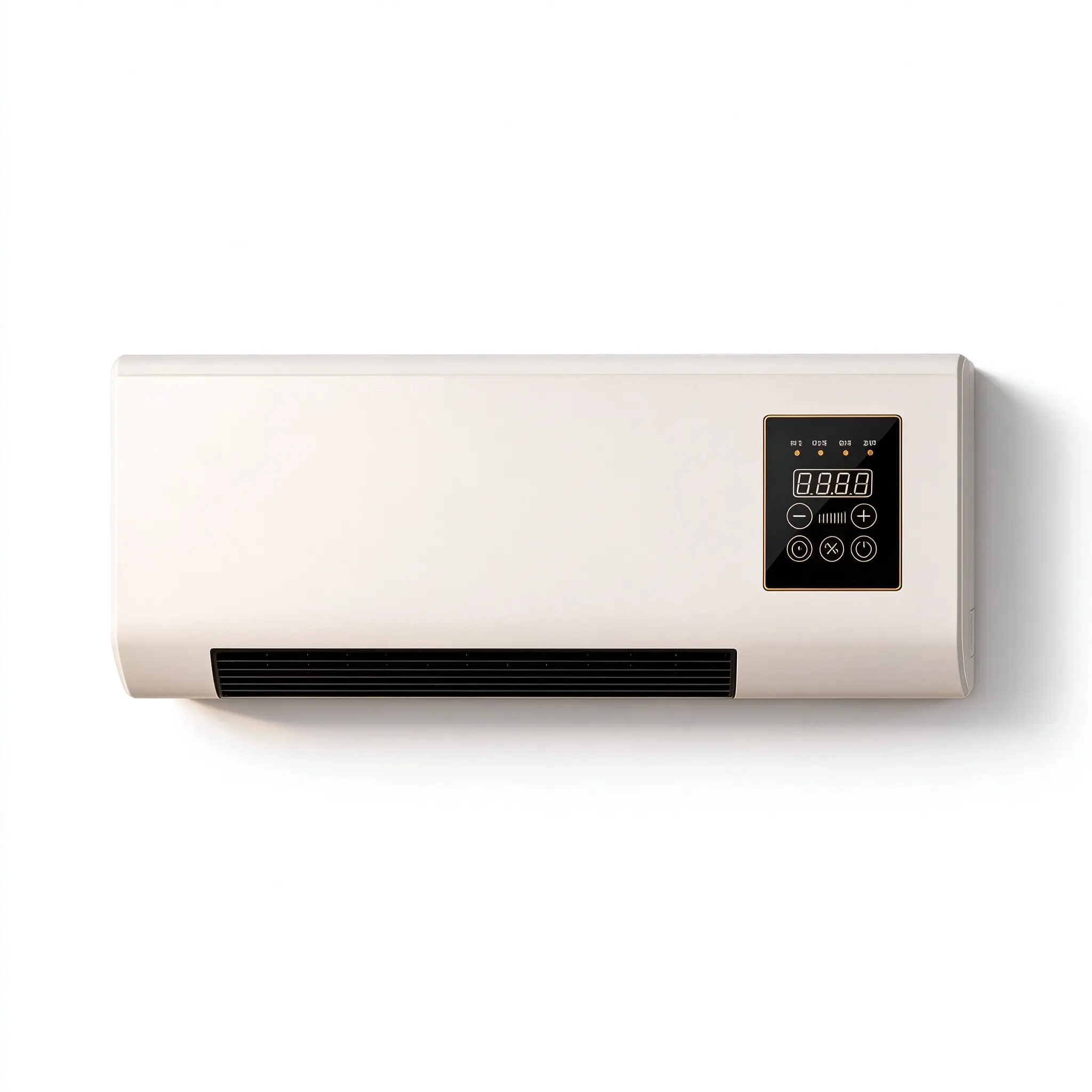 Heating 8H Timer Natural Wind Wall-Mounted Air Conditioner with Digital Display and Control Panel