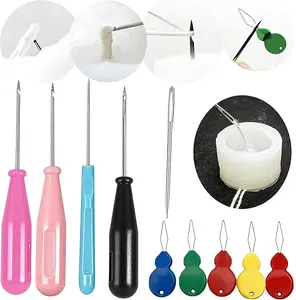10 PCS Candle Wick Inserting Tool for Molds Making Colored Threader for Candle Wick of All Thicknesses