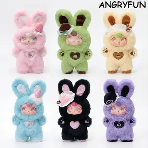 ANGRYFUN Sweetheart Daily Plush Pendant Blind Box – Cute Cartoon Plush Charm Collectible Bag & Room Decor Birthday Gift for Girls Single Box (Free Random Cute Acrylic Keychain)