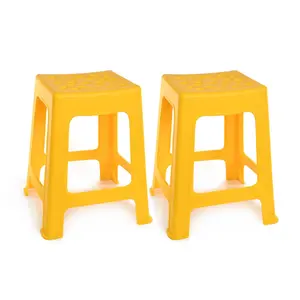 Mintra Home Light Duty Plastic Stools (18in Height, 2 Pack)