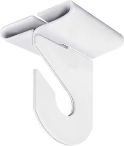 Wakhow 10 Pairs Drop Ceiling Hooks for Hanging, Suspended Track Ceiling Tile Clips, Ceiling Grid Hangers for Decorations from Classroom, Office, Home, Wedding, Hold up to 20 Lbs, 1" W X 1½" H