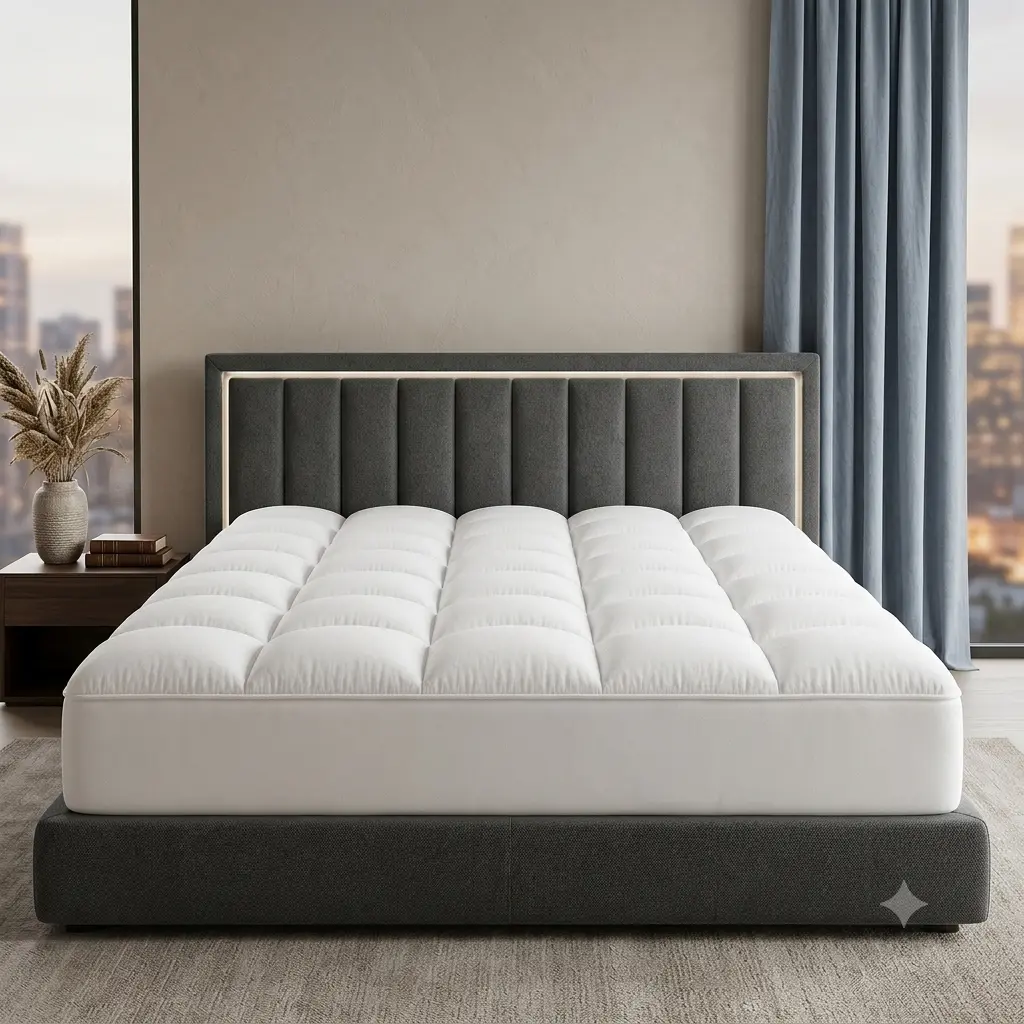 Queen Mattress in a Box, 4 inch Hybrid Queen Mattress Topper, Medium Firm Mattress Queen Size, Bed Mattresses Topper 4 inch for Sleep Supportive & Pressure Relief