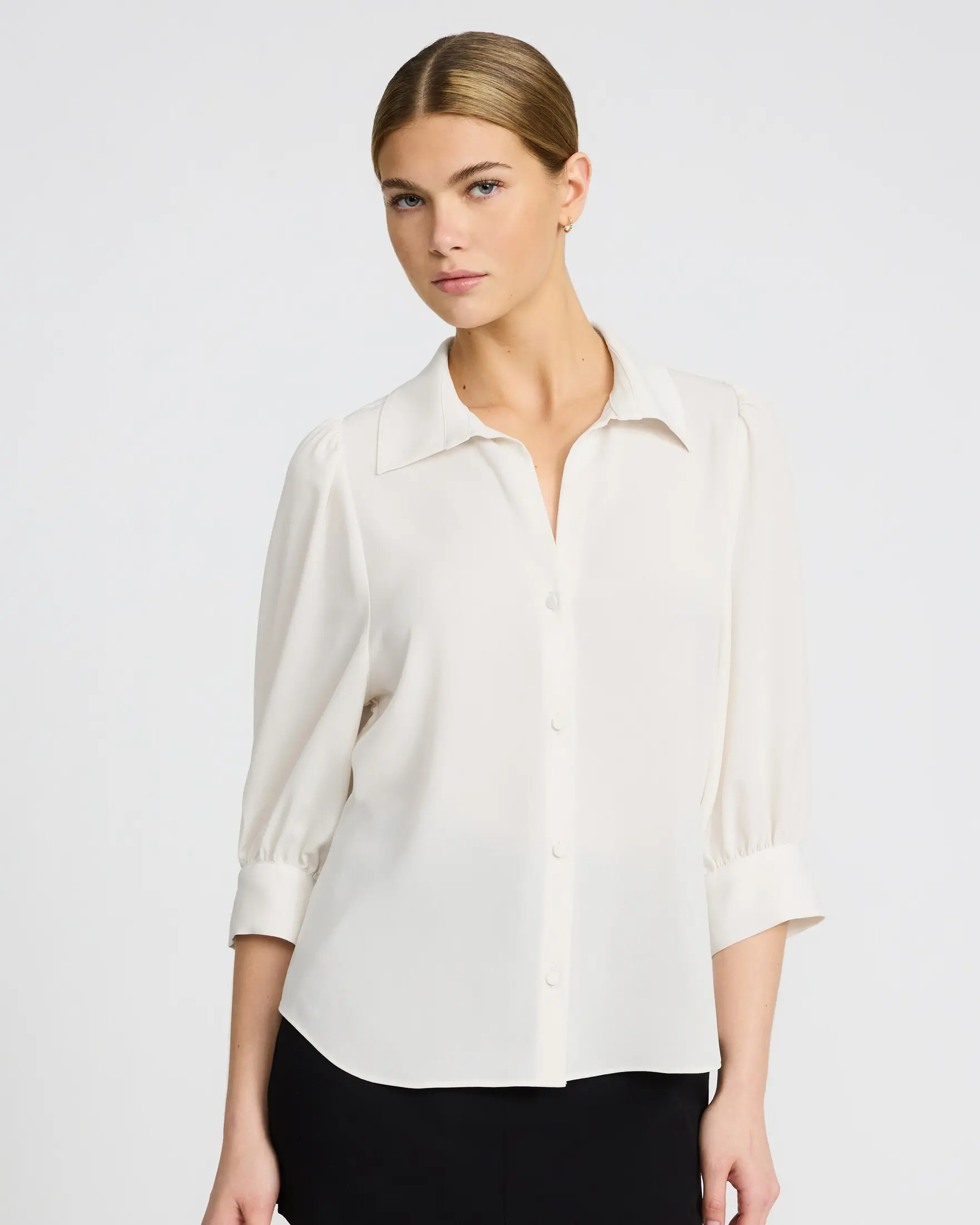 Express Puff Elbow Sleeve Shirt