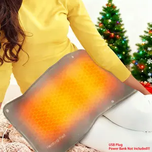 USB Heating Pad for Back & Period, Graphene Hand Warmer, Menstrual Belly Warming Pad for Shoulder Neck Legs Abdomen Back Waist, Hot Compress Heat Pad, Heated Pad, Washable & Portable, Gifts for Women Men