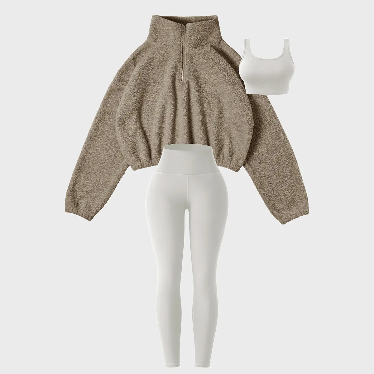 Khaki color - three piece set