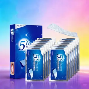 5D Whitening Tooth Strips, Deep Cleaning, Fresh Breath, Daily Use, Travel Portable Teeth White Strips, Hotel Teeth Whitening, Home Use, Dental Care Whitening Strips, Teeth Brightening Strips