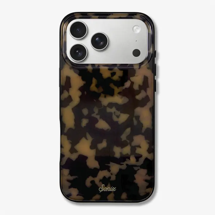 SONIX Women's Brown Tort MagSafe Compatible iPhone Cover, 10-ft Drop Test Certified Protective Smartphone Case, Shockproof Cellphone Accessory with Aesthetic Tortoiseshell Animal Print