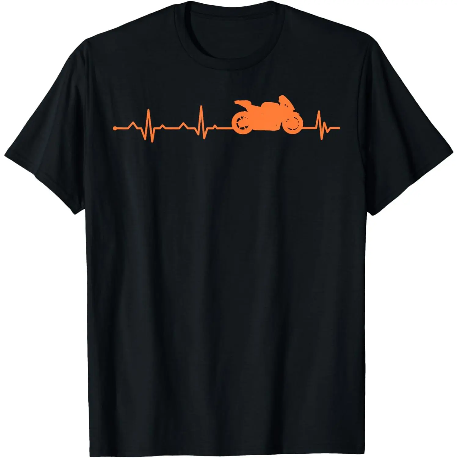 Men's Funny Motorcycle Rider Graphic Cotton T-Shirt - Stylish Crewneck (Round Neck) Short-Sleeve, Breathable Casual Streetwear Gift for Bikers, Soft Comfy Menswear Summer Top, Tshirt