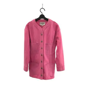 Pre-owned CHANEL Cotton Small Leather Goods Coco Mark Denim Jacket