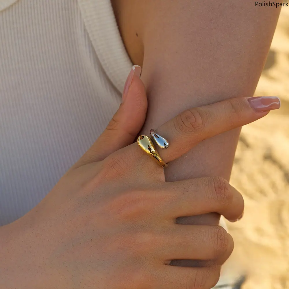 18K Gold Plated Chunky Dome Ring | Non-Tarnish Waterproof Stainless Steel Statement Ring, Minimalist Jewelry Gift for Women, Gold Rings, Non Tarnish Jewelry summervibes,summerwins