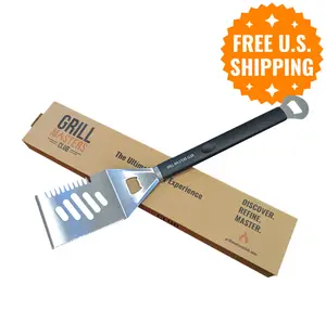 🔥 4-in-1 Grilling Spatula by Grill Masters Club 🔥