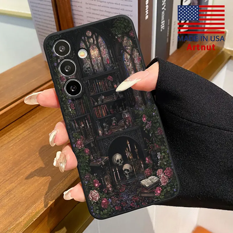 Compatible with Galaxy S24 Plus S25 S23 S22 Ultra S22+ Soft Case Gothic Enchanted Nook Full Coverage Camera Protection Lightweight Softcase for Girl