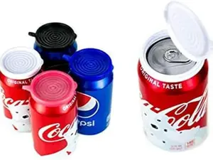 Smarter-Seal, 8-Pack, Multi-Color, Reusable, BPA Free, Pop or Beverage Can Lids, Covers, Protectors, Toppers For Soda, Seltzer, Beer, Energy Drinks. Keep Carbonated Beverages More Bubbly and Fizzy