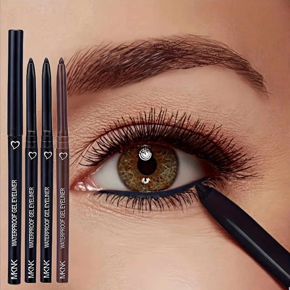 3-Piece Eyeliner Pen Set, Smudge-Proof, Easy Application, Long-Lasting, Perfect for Beautiful Eye Makeup, Multi-Pack