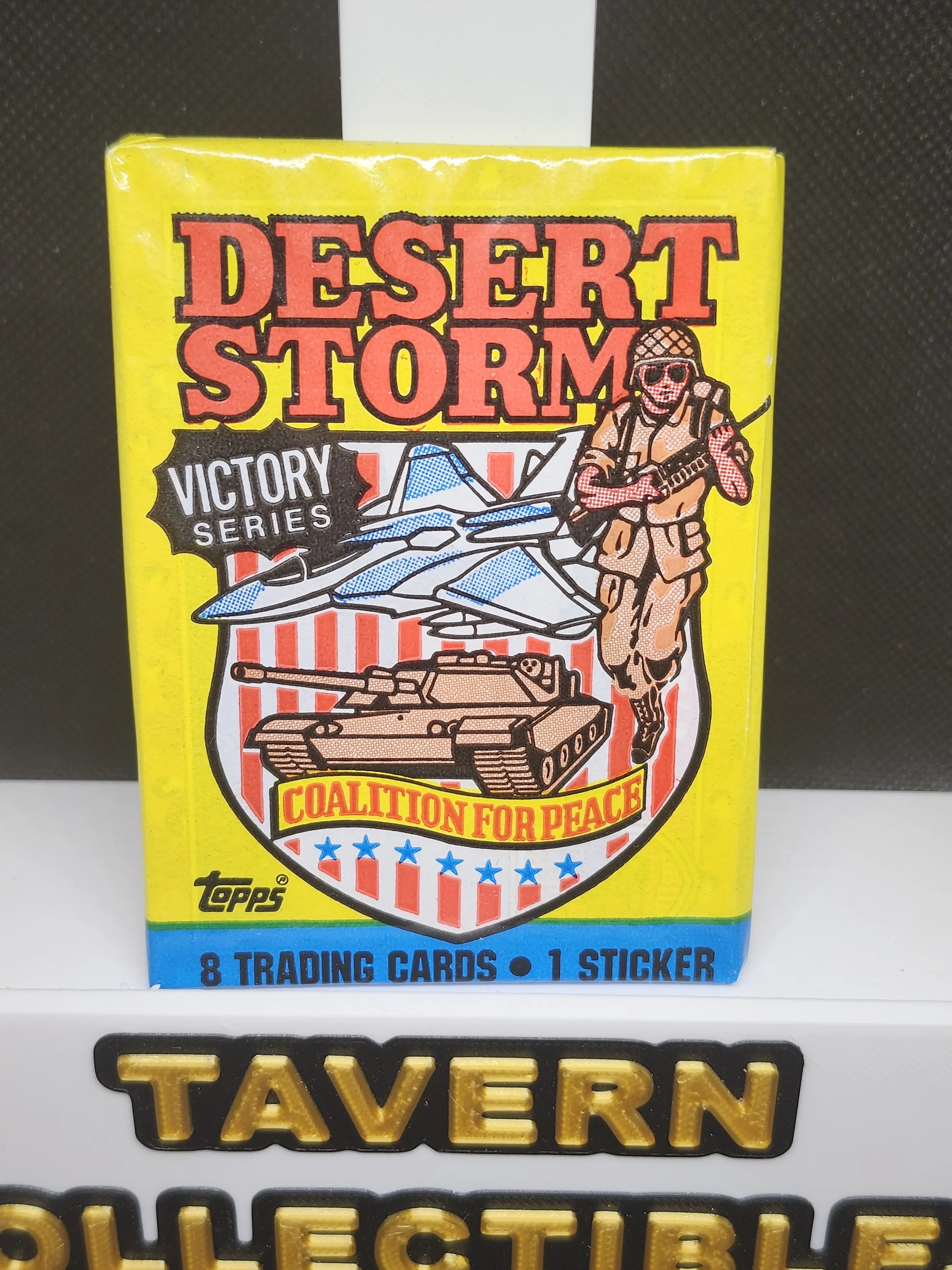 desert storm booster box Cards Cards contain statistical data and photos of military hardware 1991 Topps Desert Storm Victory