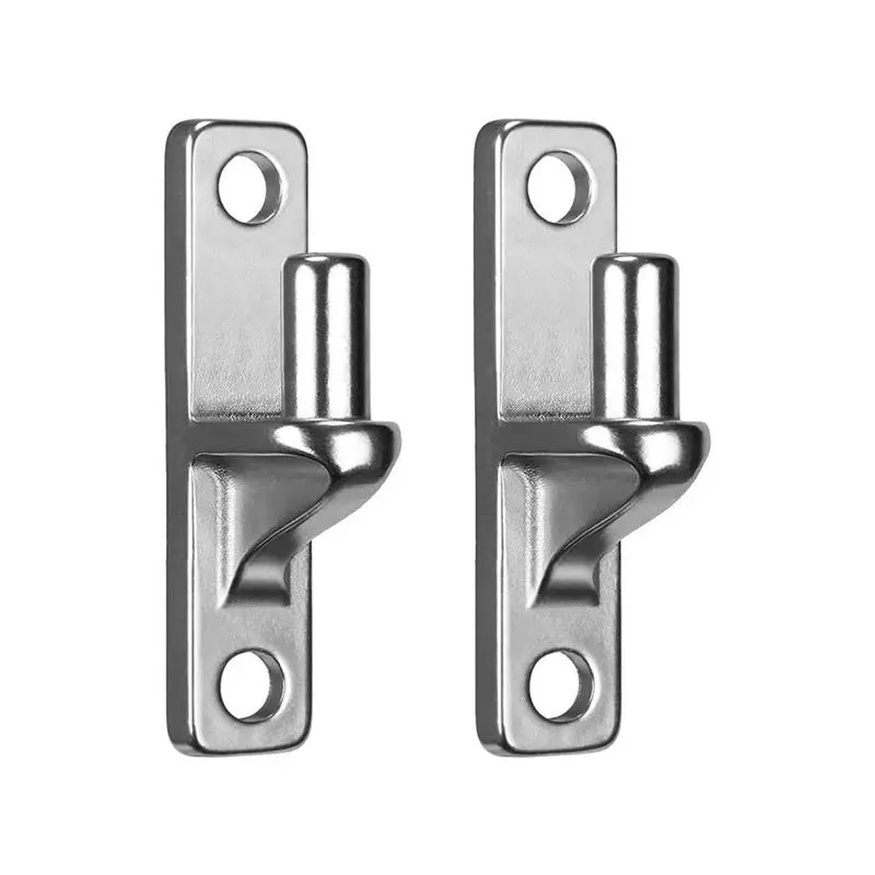 2-Pack Stainless Steel Heavy-Duty Wall-Mount Gate Hinges, Double Pack for Wood/Concrete, Outdoor Home Supplies
