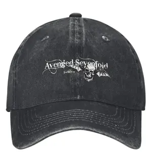 Baseball Caps for Summer Featuring The Skull Demon from Avenged Sevenfold, Suitable for Both Men And Women, Perfect for Outdoor Activities And Hip Hop Style.