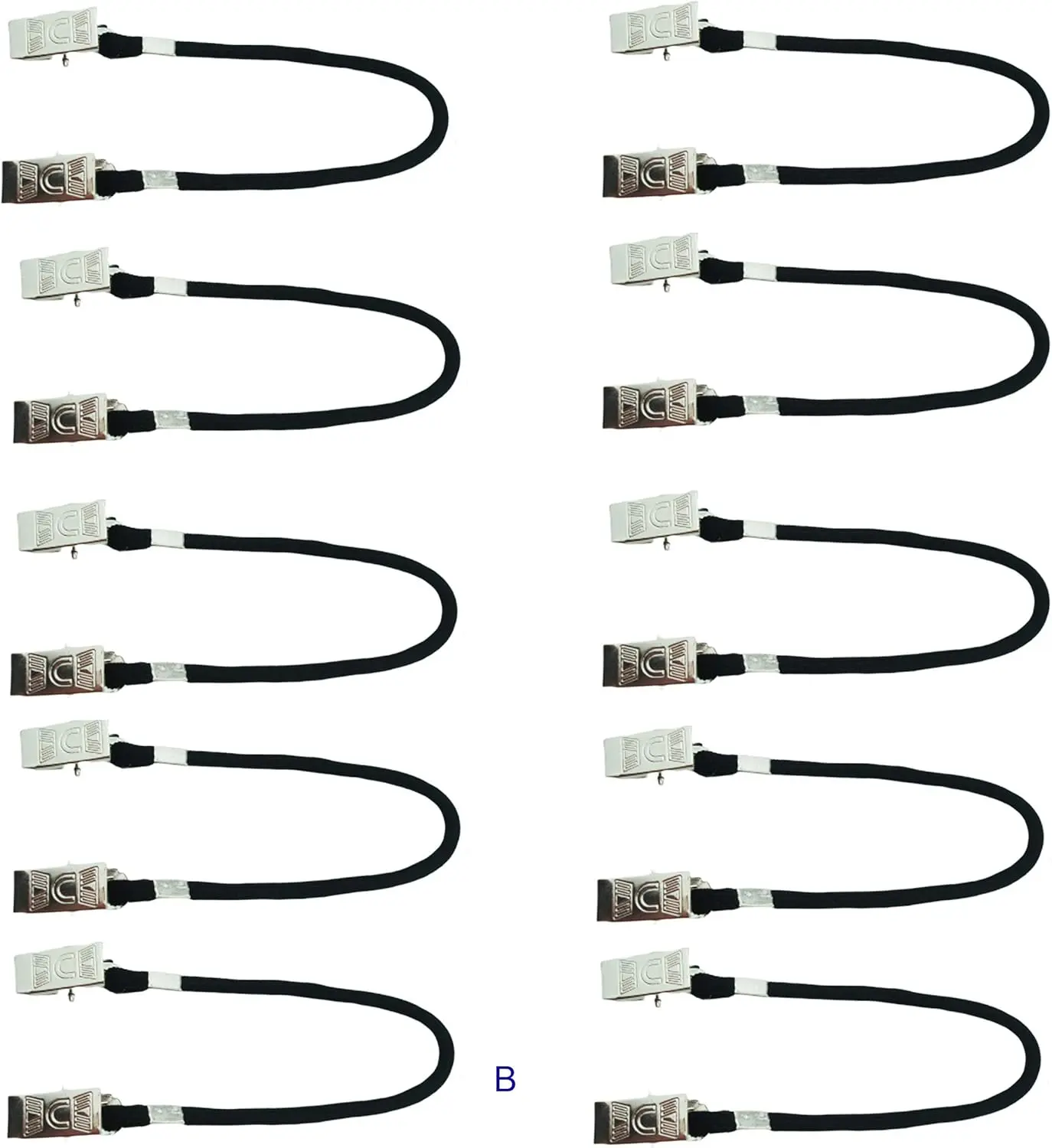 Hat Windy Clips for Boating,Hat Rides Cap Retainer for Fishing,Hat Keeper and Eyewear Holder,Pack of 10 count (B)